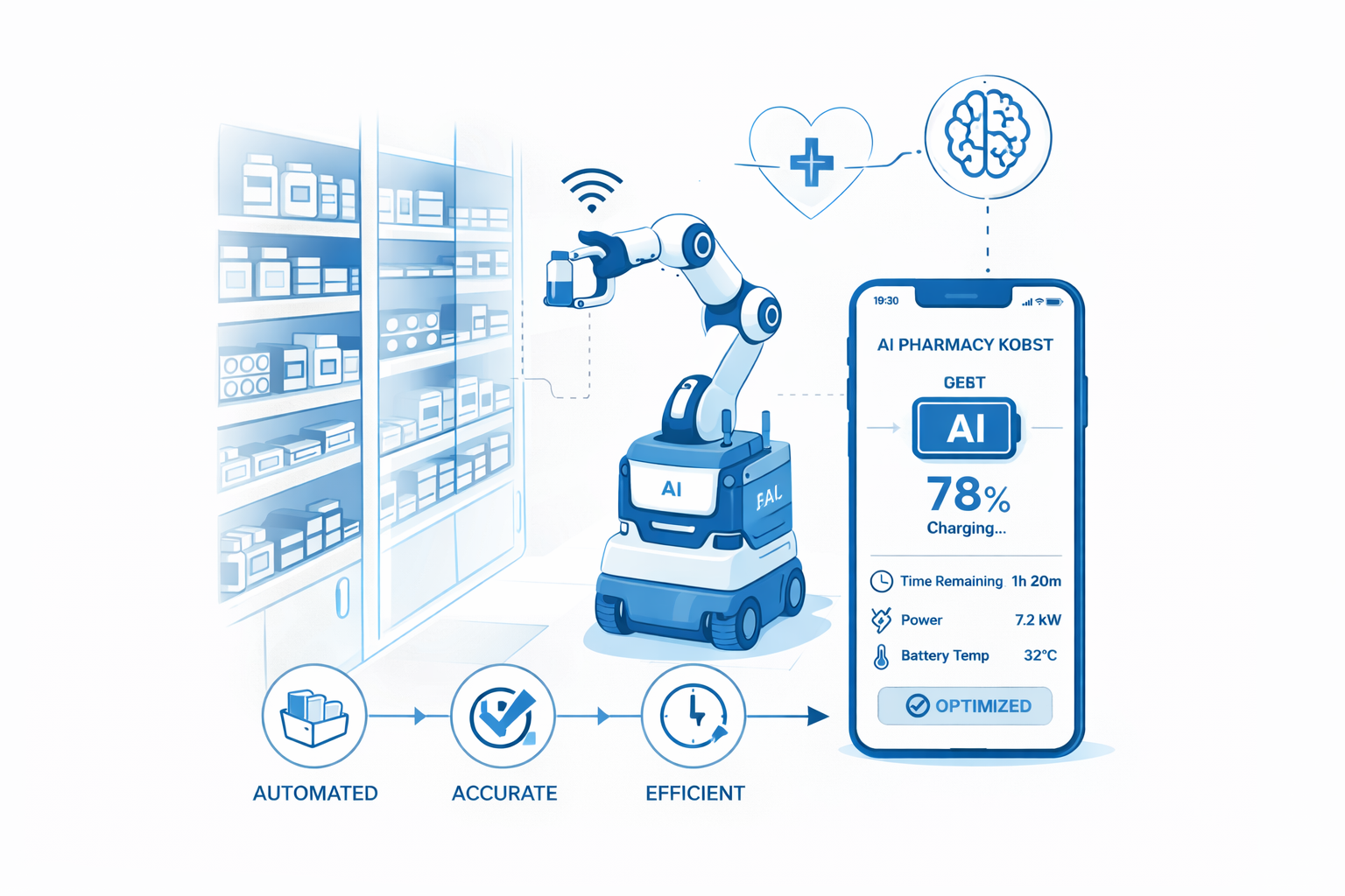 AI Pharmacy Robot use case visual